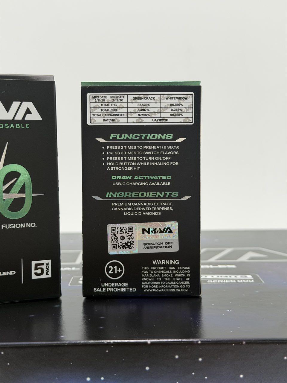 Nova Dual Flavor Disposables