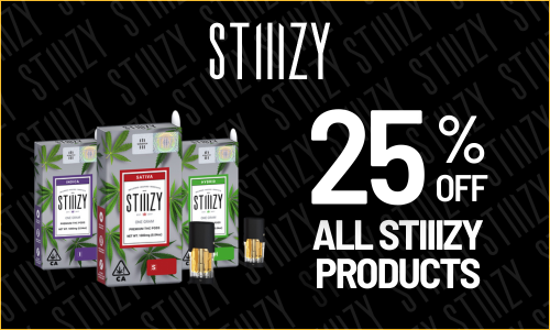 STIIIZY 25% OFF ALL STIIIZY PRODUCTS